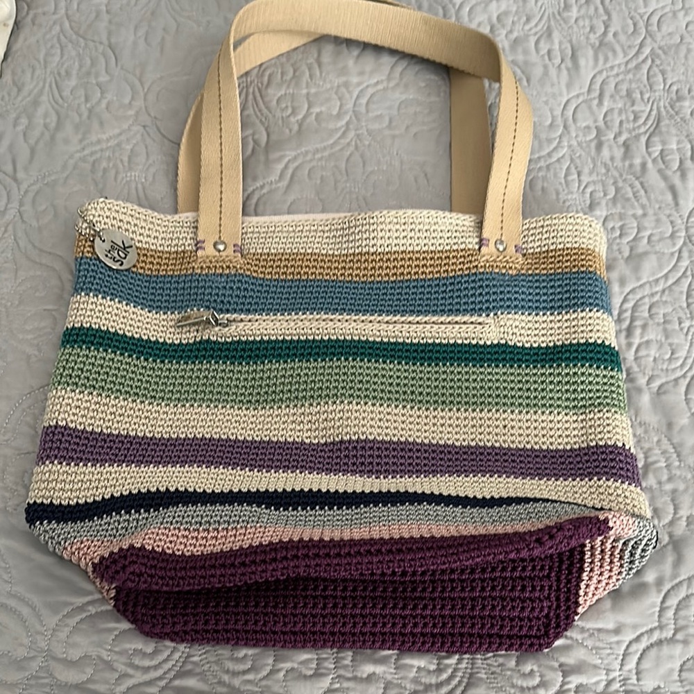 Striped Multicolor Tote Bag